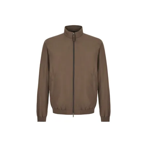 Canali Куртки и Пальто Мужской Серый