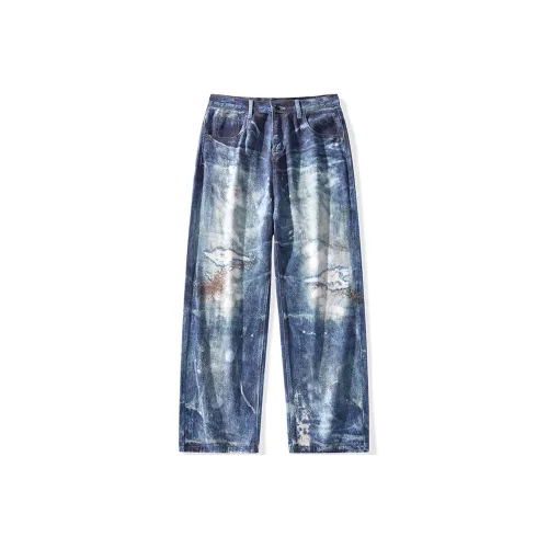 BRYAN JIMENEZ Джинсы Унисекс Ocean Blue