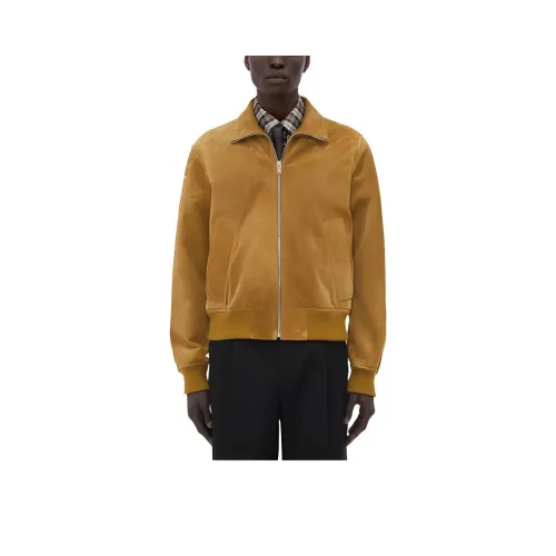 Bottega Veneta SS24 Кожа Куртка Мужской Peanuts Соус