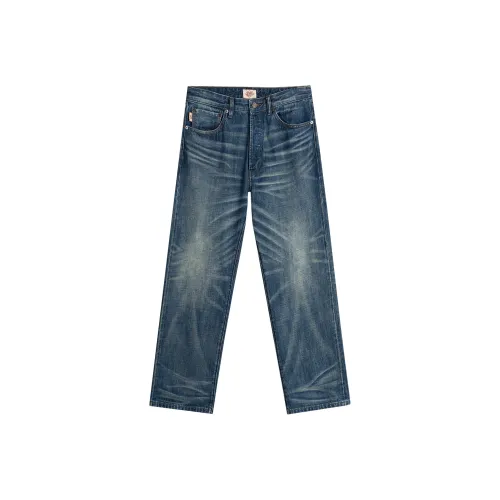 23R+ Синий Мужской Джинсы