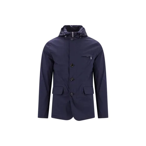 Moorer Куртки и Пальто Мужской Морской Синий