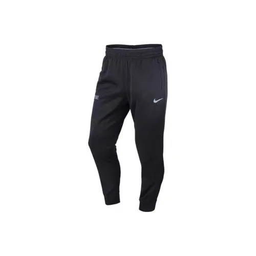 Nike Черные Мужские Вязаные Тренировочные Штаны