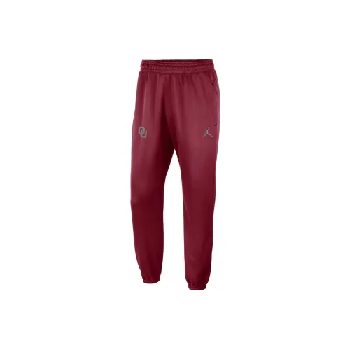 JORDAN Red Men's Knitted Training Pants Джордан Красный Мужские Вязаные Тренировочные Штаны