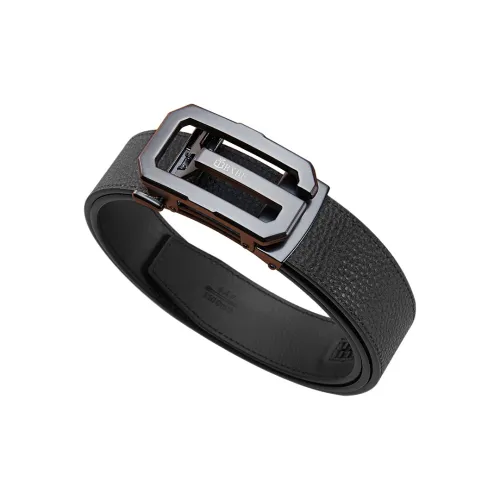 BANFU Ремни из натуральной коровьей кожи мужской черный ширина 3,5 см