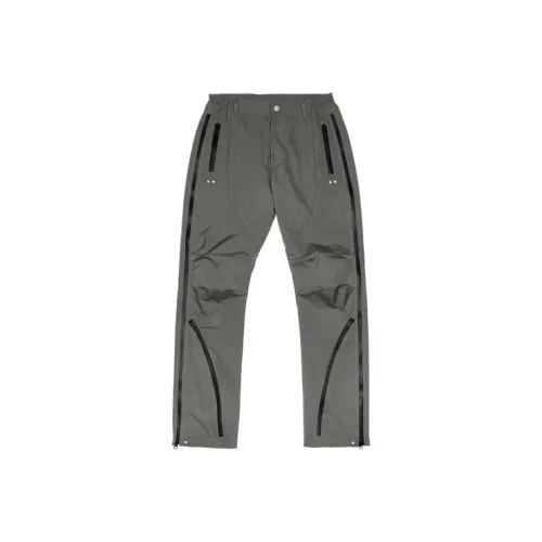 FARFROMWHAT FW22 CURVE Zip Trackpants Smoked Pearl Casual Pants Unisex Gray FARFROMWHAT FW22 CURVE Зип Трекпанц Смокед Жемчужный Повседневные Штаны Унисекс Серый