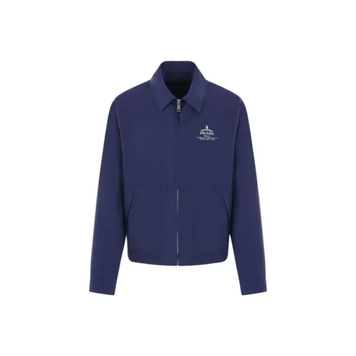 PRADA FW25 Куртки и Пальто Мужской Синий