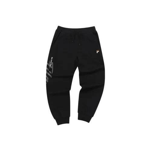 FILA FUSION Теннис Вязаные Тренировочные Штаны Мужские Темно-Черные