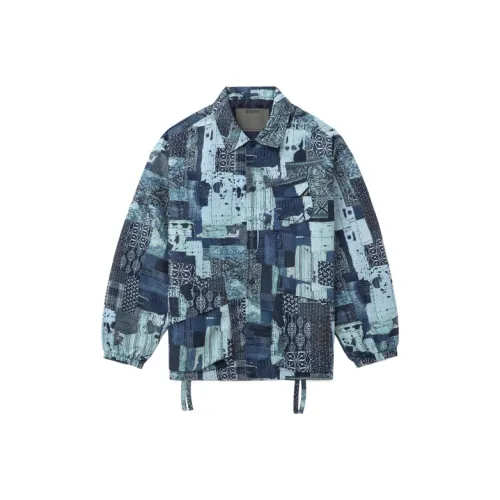 MUSIUM DIV Куртки Пальто Унисекс Армейский синий