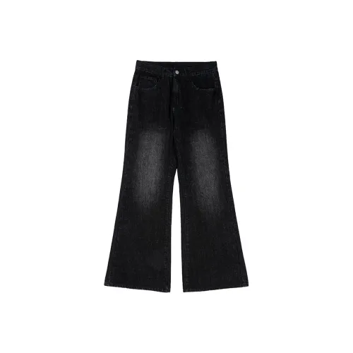 COUNTRY MOMENT Джинсы Унисекс Выстиранный Черный