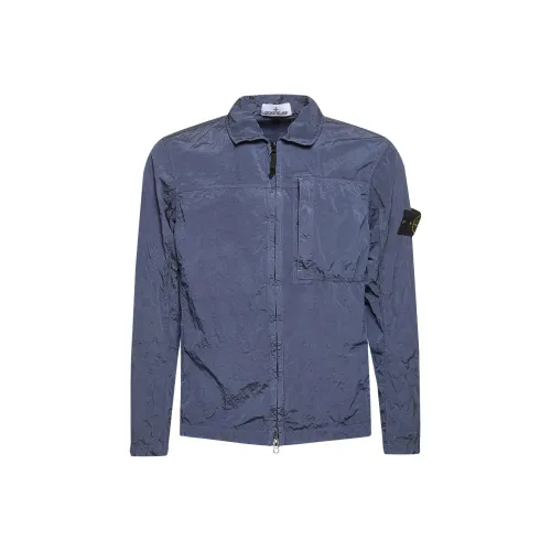 Stone Island Мужские куртки светло-синие