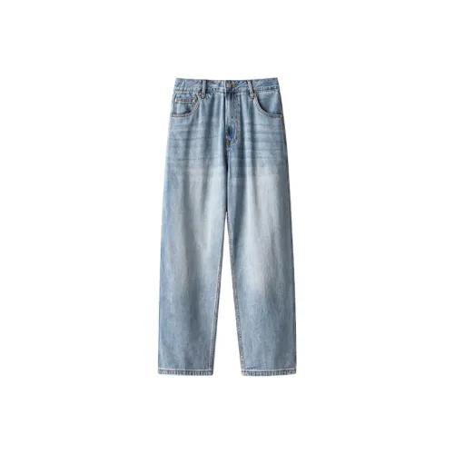 WILLIAM FOX SONS Джинсы Унисекс Озерно-голубой