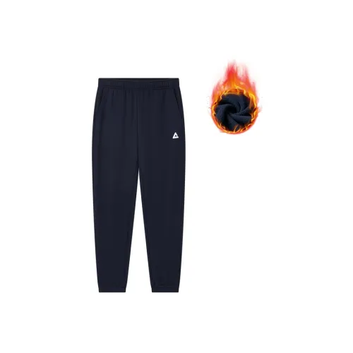 PEAK Вязаные тренировочные брюки мужские черные