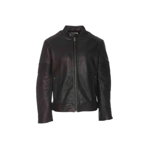 Zadig Voltaire Кожаная куртка мужская черная