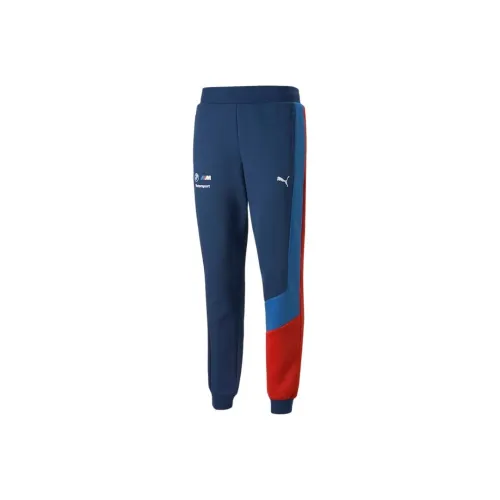 PUMA BMW M Motorsport Blue Men's Knitted Training Pants PUMA BMW M Motorsport Синие Мужские Вязаные Тренировочные Штаны