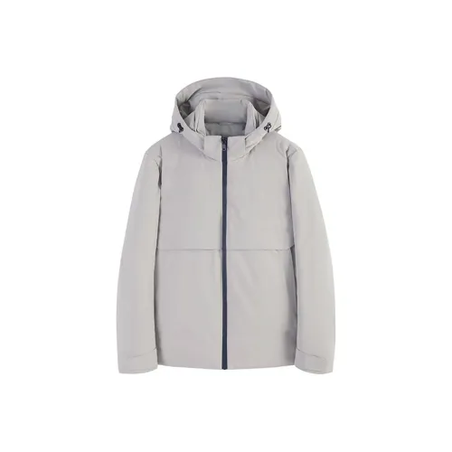 DAVID NAMAN Down Jacket Men's Beige