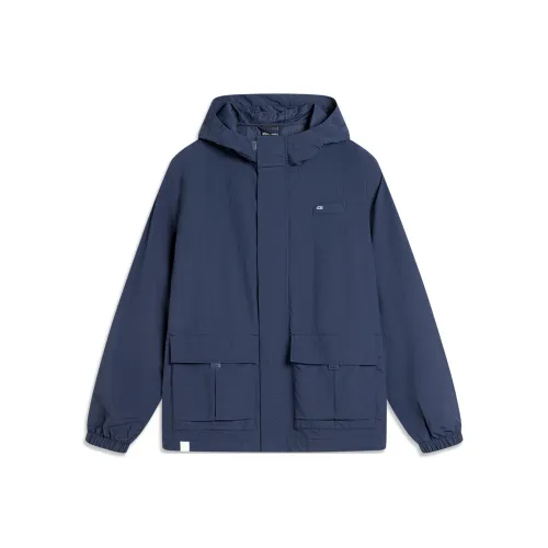 LINING Sports Life Collection Тренчкот Мужской Темно-Ирисовый Синий