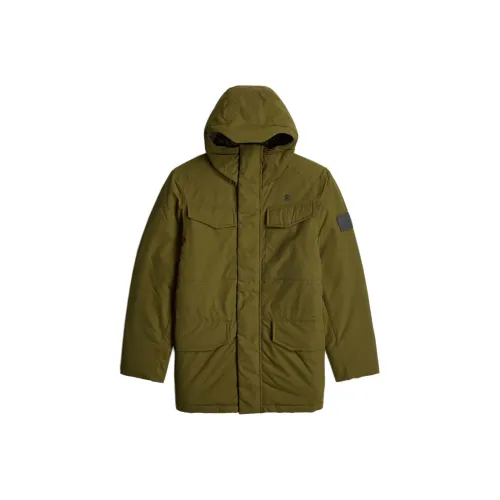 Г Звезда RAW хлопковый пуховик мужской оливково-зеленый