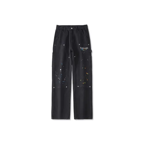 BOS BEAR Черные Унисекс Джинсы