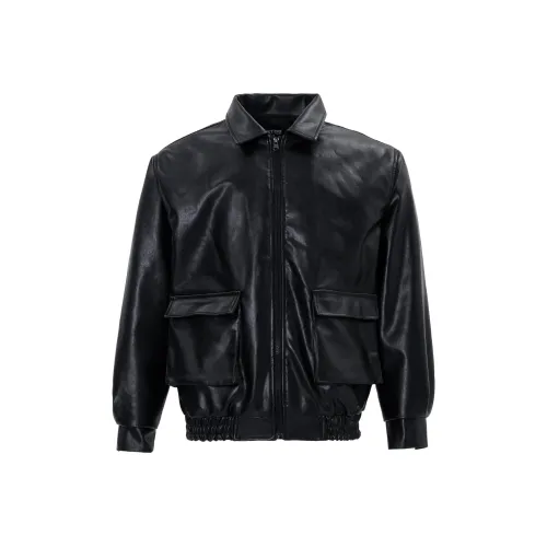 MT99 Кожа Куртка Унисекс Черный