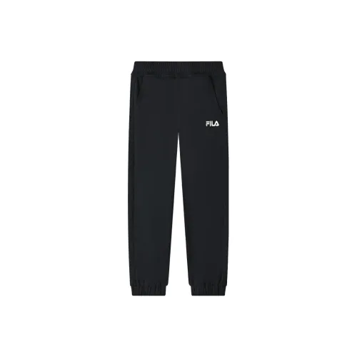 FILA X Magic Stick Joint Series Черные Унисекс Вязаные Тренировочные Штаны