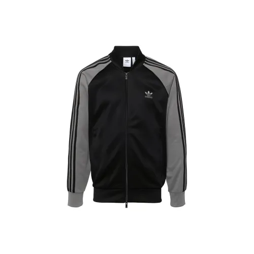 Adidas Originals SSTADICOLOR Куртки и Пальто Мужской Черный Серый