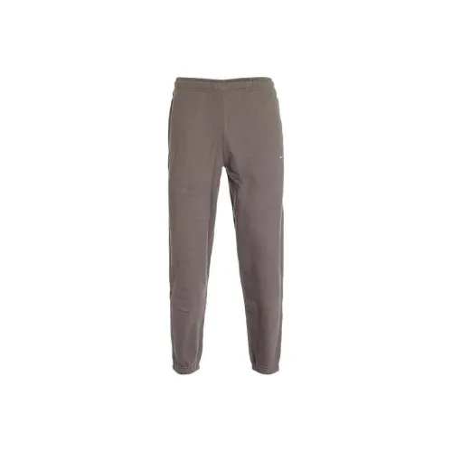 Nike Olive Gray Men's Knitted Training Pants Nike Оливково-серые мужские вязаные тренировочные штаны