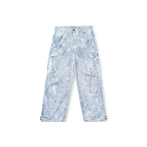 Brain Dead Прямой крой Повседневные брюки Мужские Синий Серый