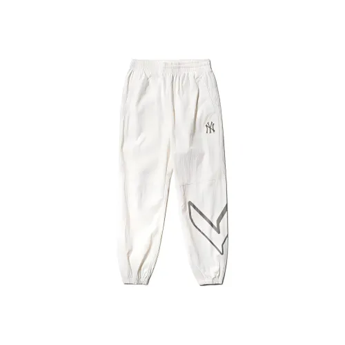 Mlb Base Logo Нью-Йорк Янкис Вязаные Тренировочные Штаны Мужские Белые
