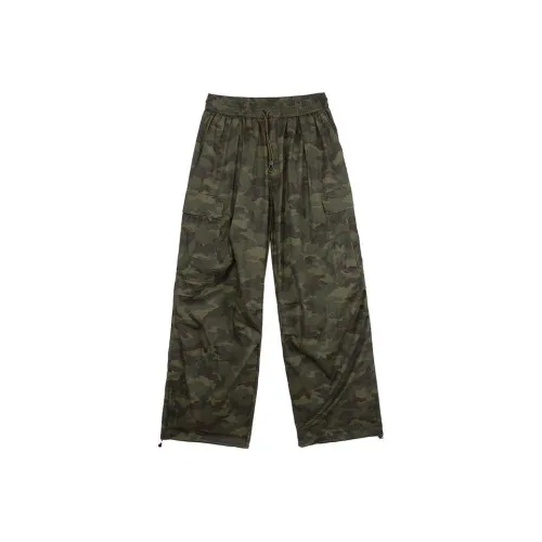 LOOKUN Зеленый камуфляж Мужские вязаные тренировочные штаны