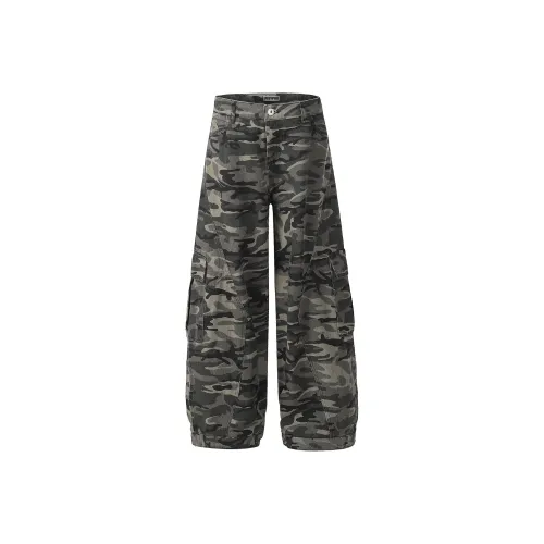 PISYPOX Джинсы Унисекс Камуфляж