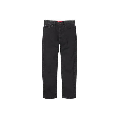 Supreme Промытый черный/Промытый черный Унисекс Джинсы