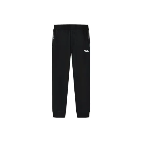 FILA Черные Мужские Вязаные Спортивные Штаны