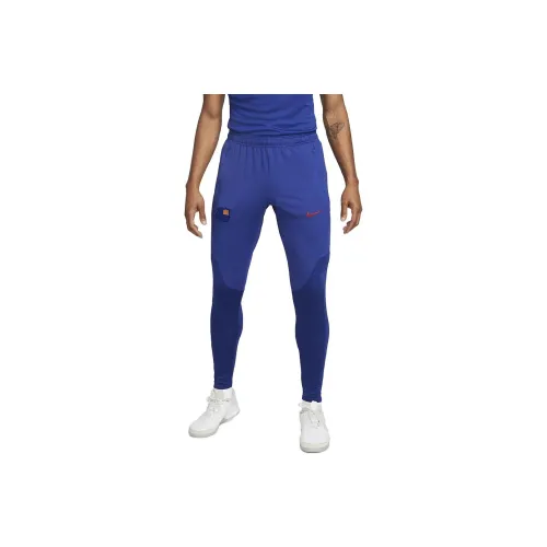 Nike Blue Men's Knitted Training Pants Nike Синий Мужские Вязаные Тренировочные Штаны