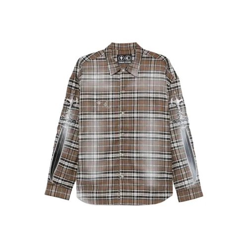 THUG CLUB Коричневый Мужской Рубашки