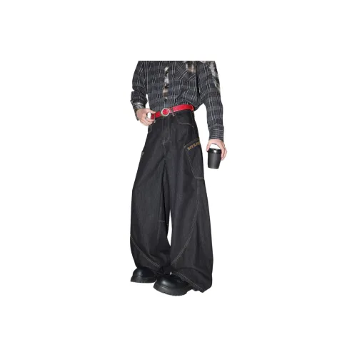 WOMA Черные Унисекс Джинсы