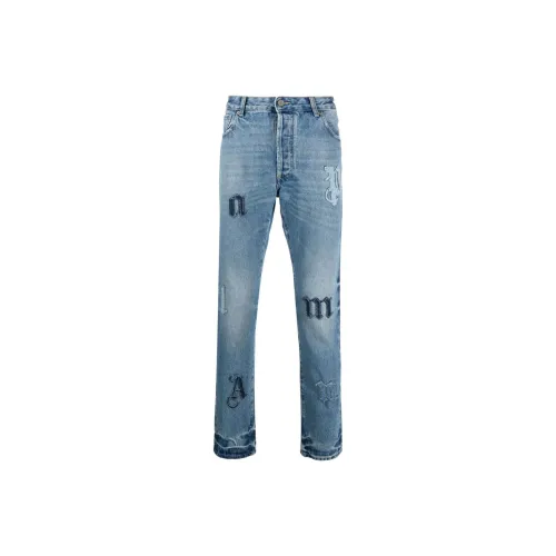 PALM ANGELS Blue Men's Jeans PALM ANGELS Синий Мужские Джинсы
