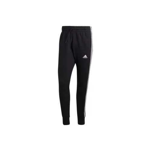 Adidas Черные Мужские Вязаные Тренировочные Штаны
