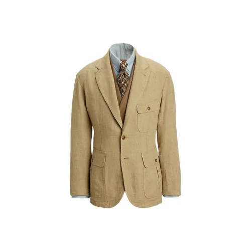 Double RL Бизнес-костюм Пальто Мужской Коричневый