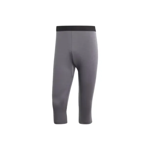 Adidas XPERIOR MERINO 260 BASELAYER 3 4 Леггинсы Вязаные Тренировочные Штаны Мужские Серые