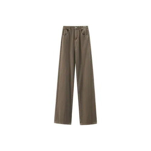 REMEFIT Коричневые Унисекс Джинсы