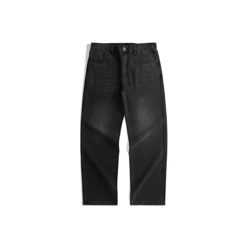 SANSHILIUJIE Джинсы Мужские Выстиранные Черные