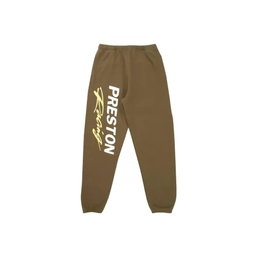 HERON PRESTON Коричневые мужские вязаные тренировочные брюки