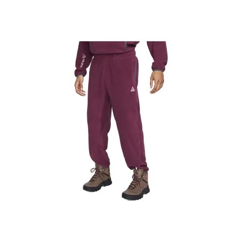 nike ACG Polartec® 'Волк Дерево' Вязаные Тренировочные Брюки Мужские Бордовые