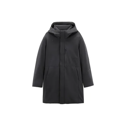 PEACEBIRD MEN Бизнес пуховик мужской черный