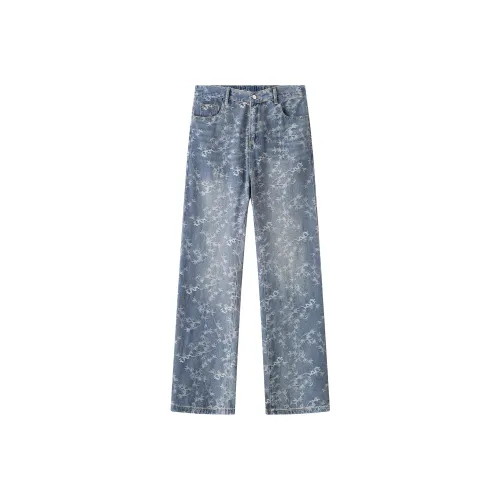 P8H9 Синие Унисекс Джинсы