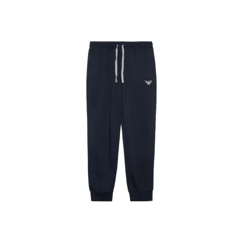 EMPORIO ARMANI Морские синие мужские вязаные тренировочные брюки