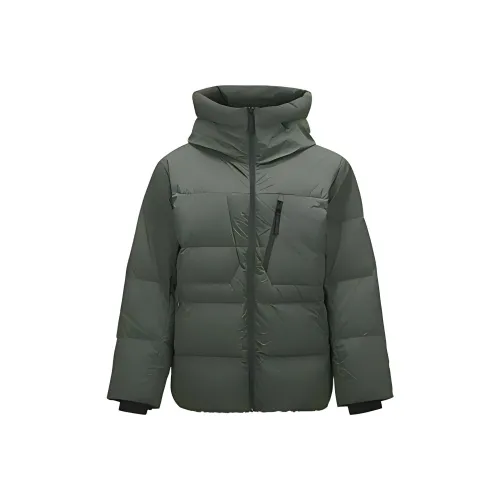 Skechers Mountain and Wild Outdoor Series Пуховик Унисекс Тимьян Зеленый