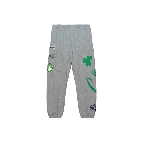 Mitchell Ness Серые Мужские Вязаные Тренировочные Штаны