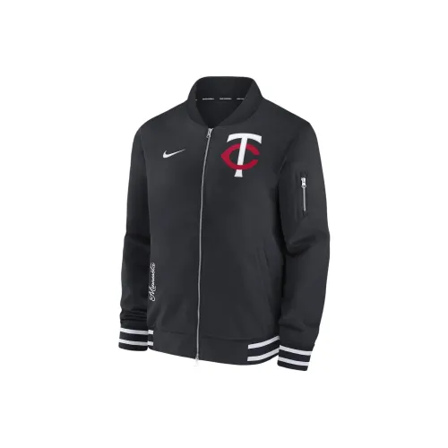 nike Minnesota Twins Аутентичная коллекция Куртки и Пальто Мужской Черный