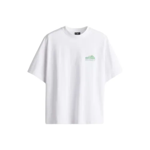 H&M Белые Мужские T-рубашки